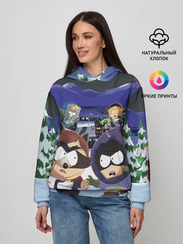 Женское худи с принтом «Разное — ЮЖНЫЙ ПАРК — SOUTH PARK»