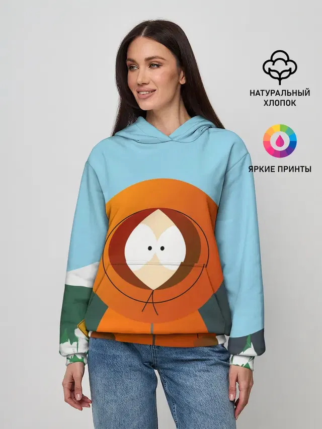 Женское худи с принтом «KENNY»