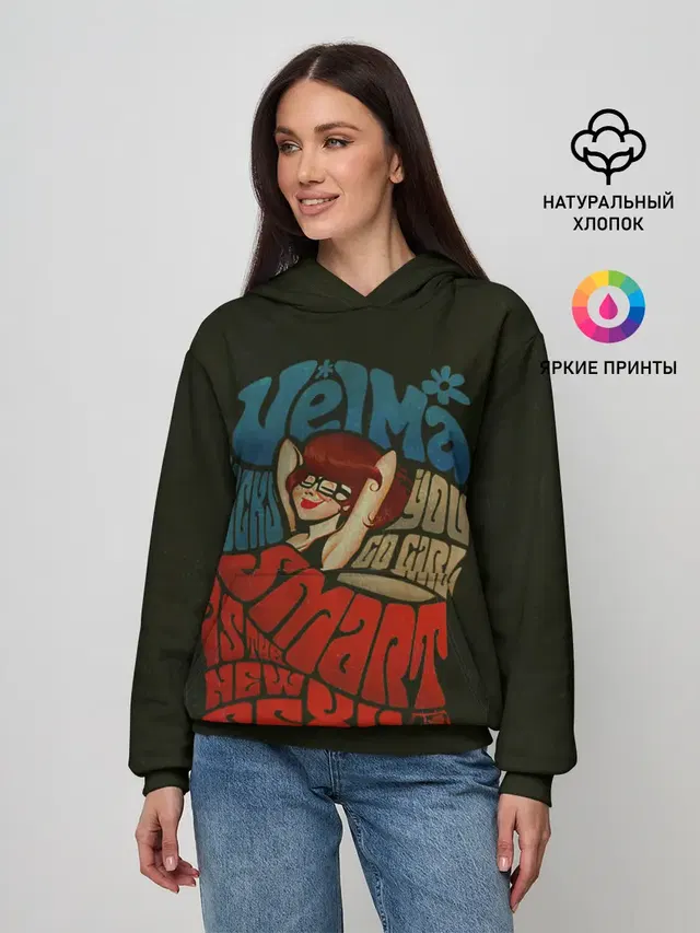 Женское худи с принтом «Скуби-Ду — Velma»