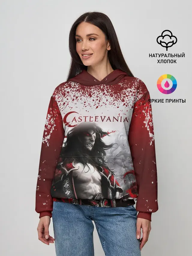 Женское худи с принтом «Vampire — Castlevania»