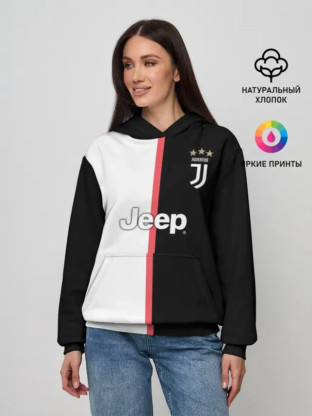 Женское худи с принтом «Ювентус — Форма Paulo Dybala»