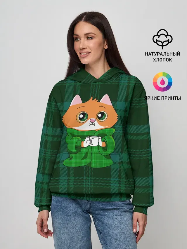 Котёнок в пледе