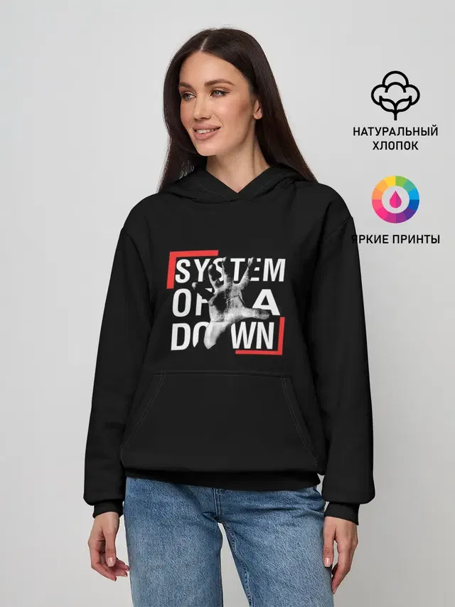 Женское худи с принтом «System of a Down»