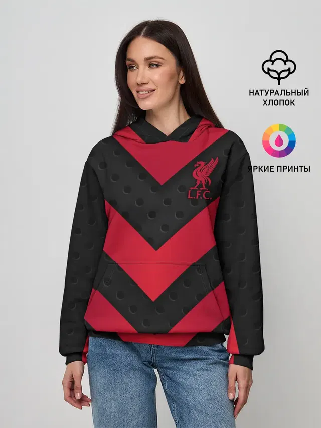 Женское худи с принтом «Chevron — Liverpool F.C.»