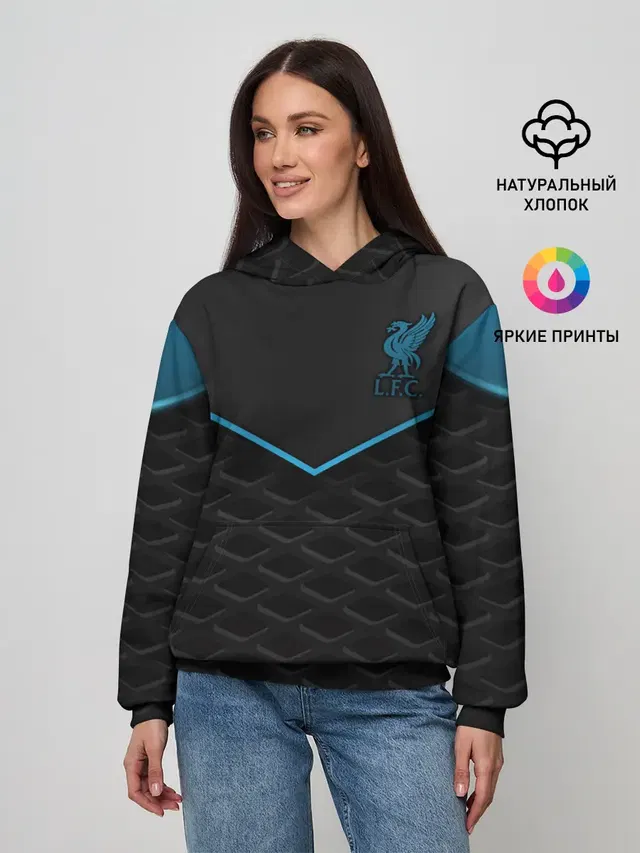 Женское худи с принтом «Football — Liverpool F.C.»
