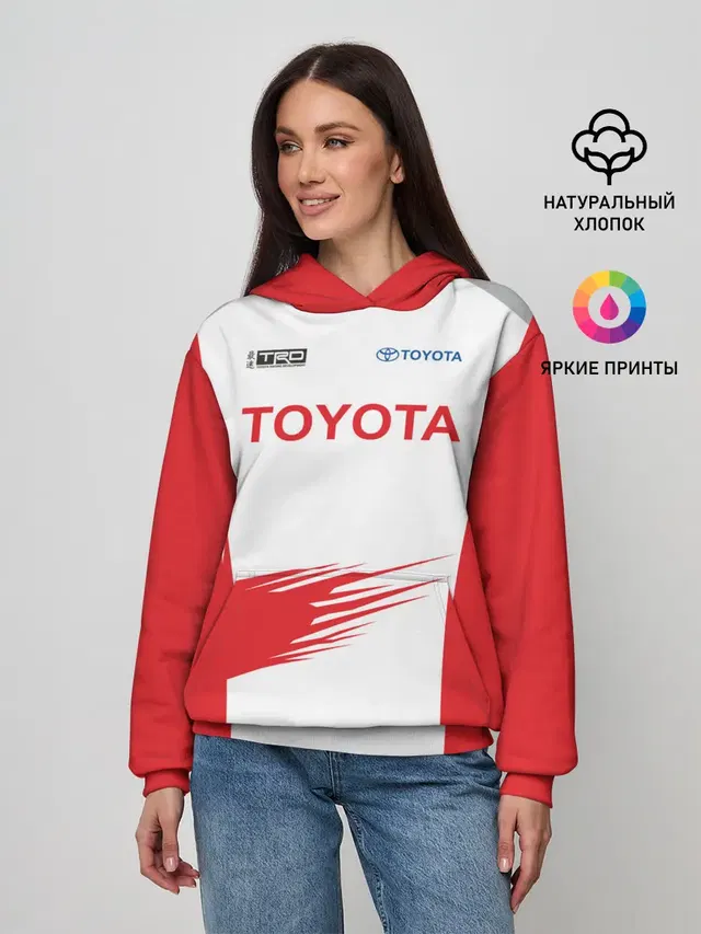 Женское худи с принтом «Тойота — Toyota Driver»