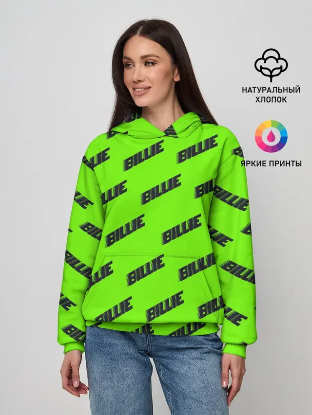 Женское худи с принтом «Billie Eilish»