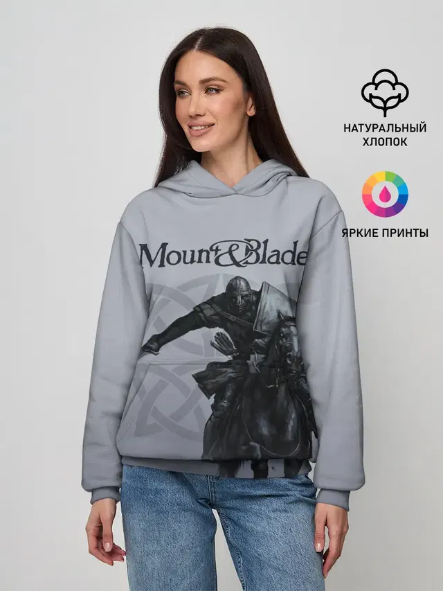 Женское худи с принтом «Mount and Blade»