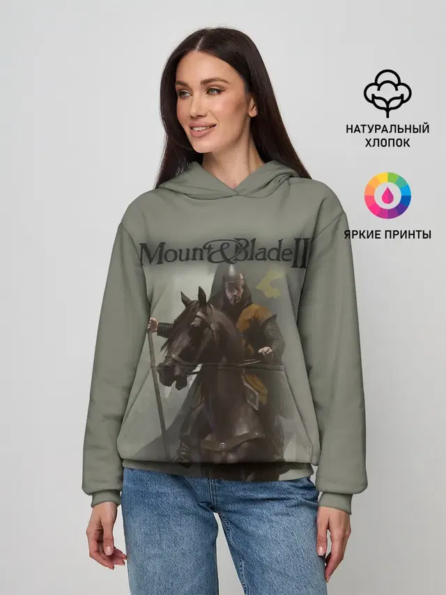 Женское худи с принтом «Mount and Blade — Mount and Blade 2»