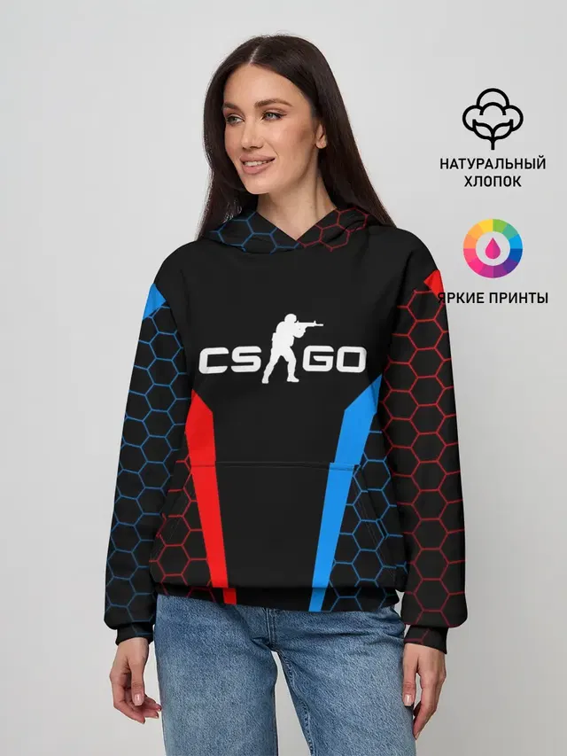 Женское худи с принтом «Counter-Strike — CS GO»