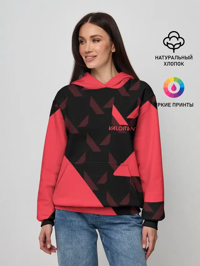 Женское худи с принтом «Geometric pattern»