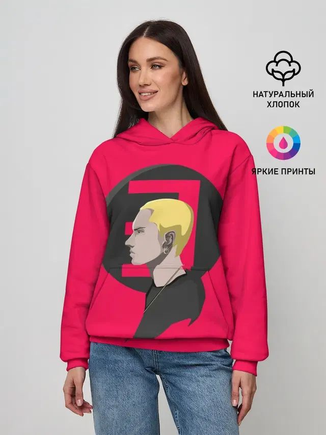 Женское худи с принтом «Eminem»