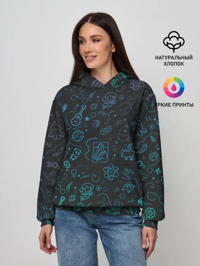 Женское худи с принтом «Другие — Логотипы»