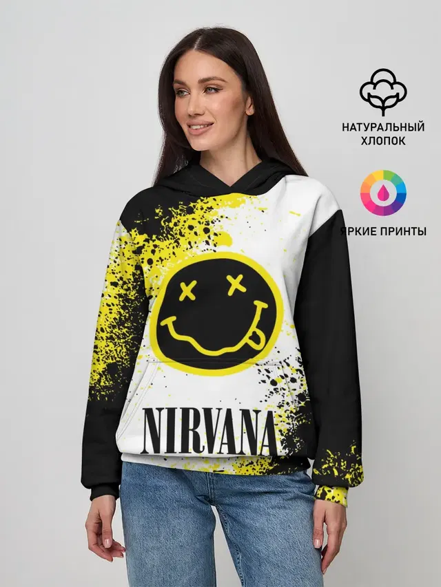 Женское худи с принтом «Nirvana»