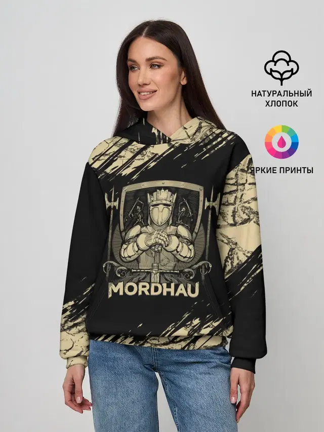 Женское худи с принтом «Разные игры — Mordhau»