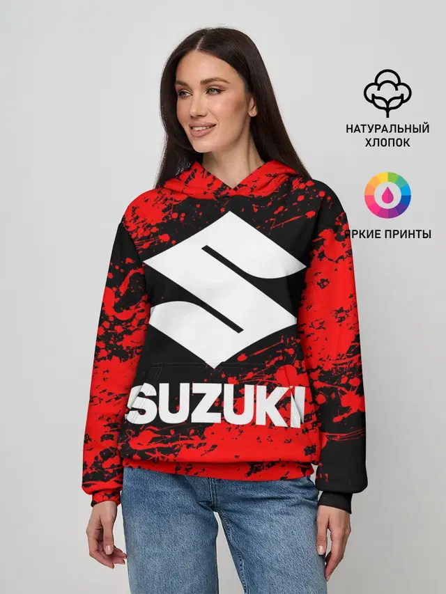 Женское худи с принтом «Suzuki Motor Corporation»