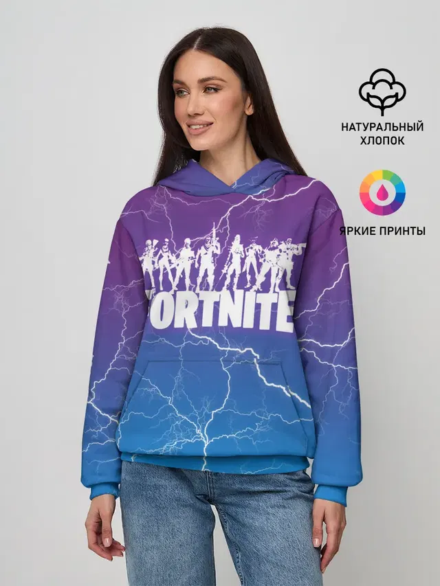 Женское худи с принтом «Фортнайт»