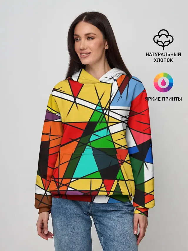 Женское худи с принтом «Tie-Dye — ПИКАССО»