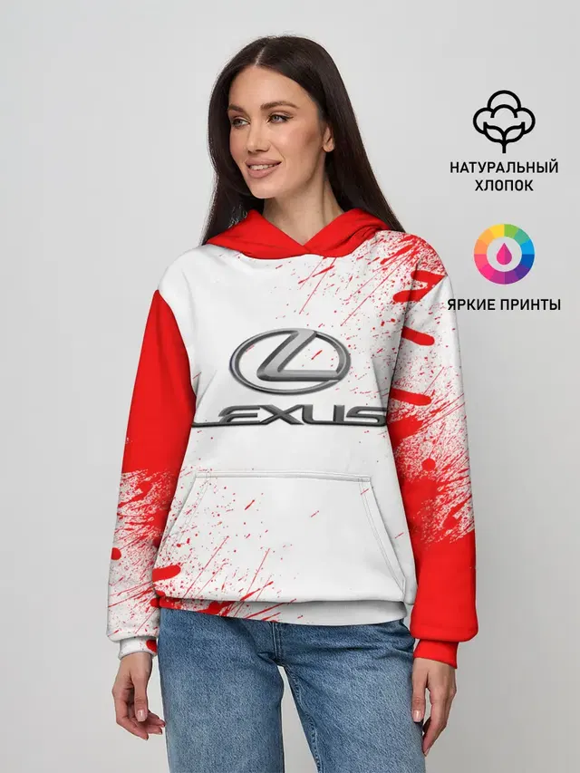 Женское худи с принтом «Lexus»