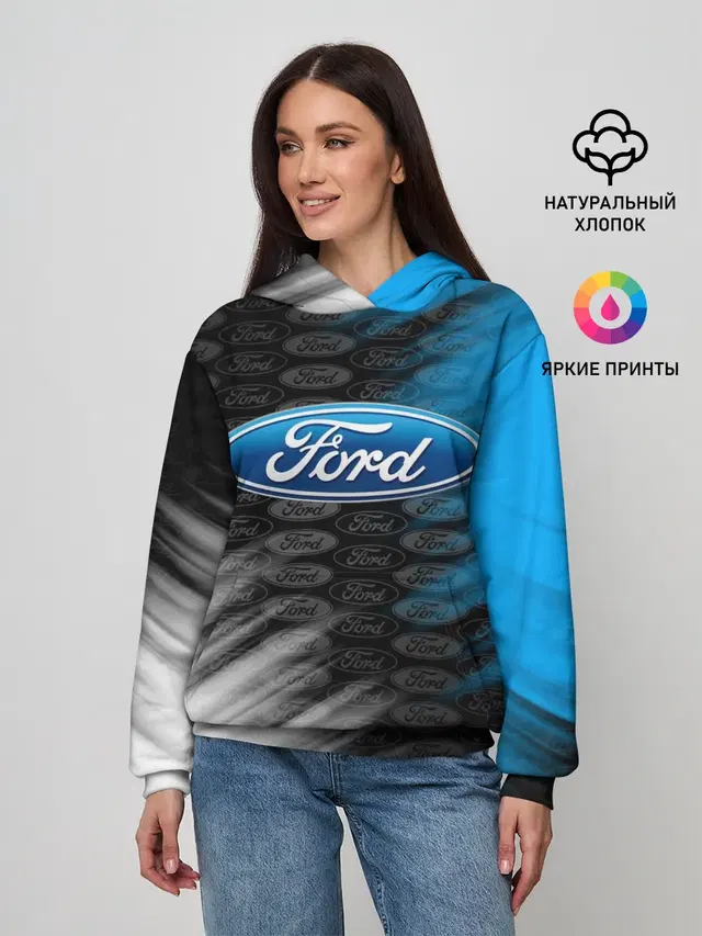 Женское худи с принтом «Ford»