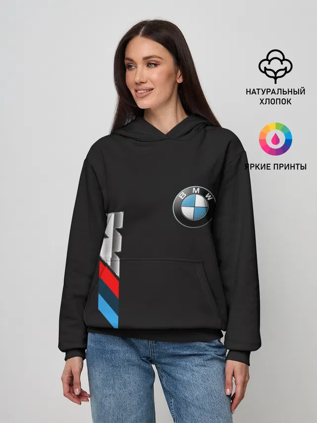 Женское худи с принтом «BMW»