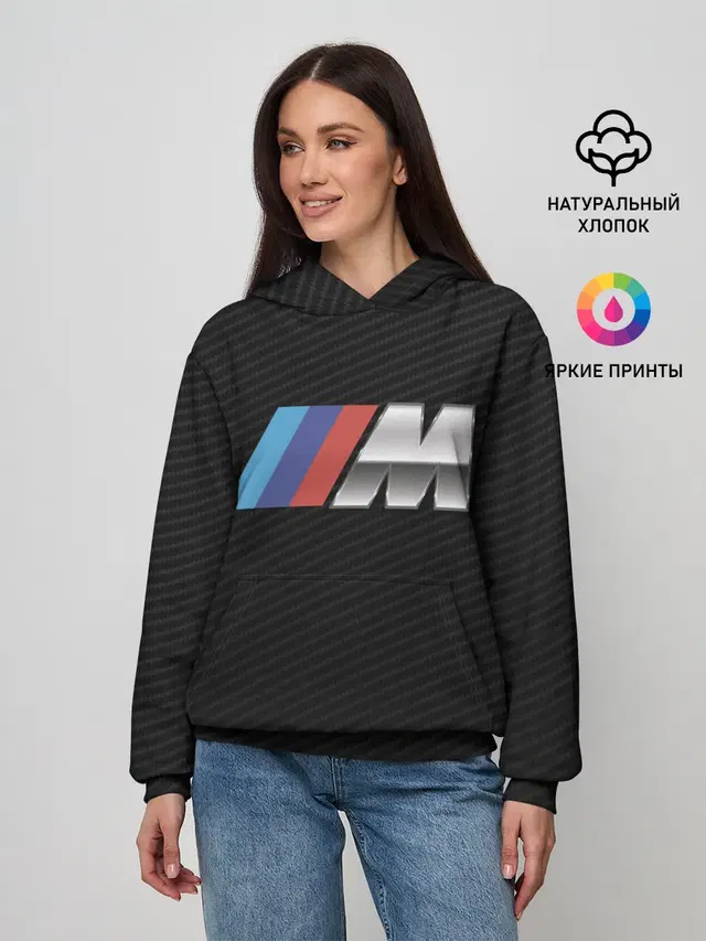 Женское худи с принтом «BMW»