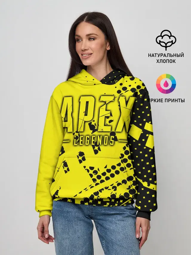 Женское худи с принтом «Halftone»