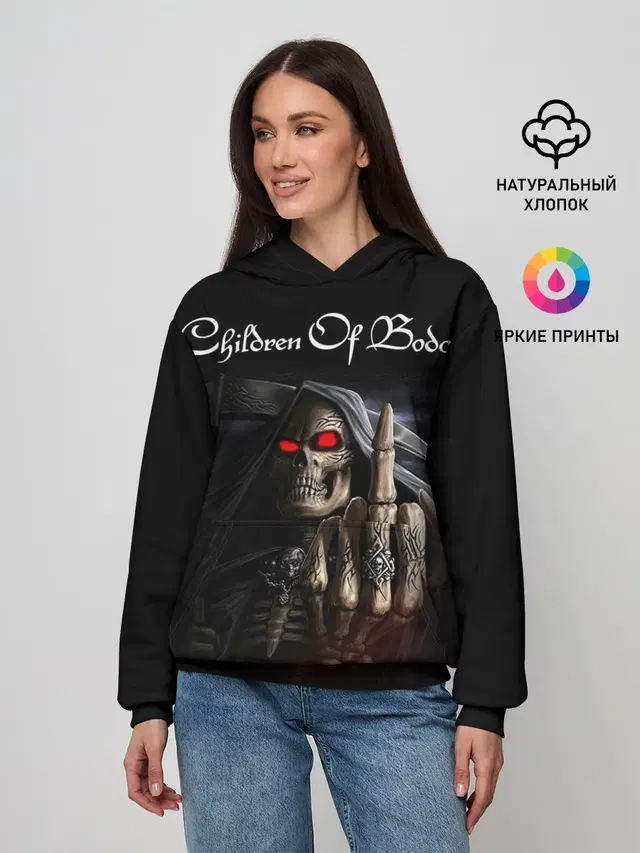 Женское худи с принтом «Children of Bodom 9»