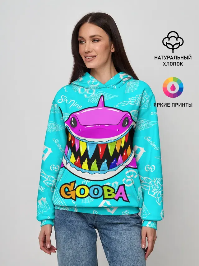 Женское худи с принтом «6IX9INE — 6IX9INE GOOBA»