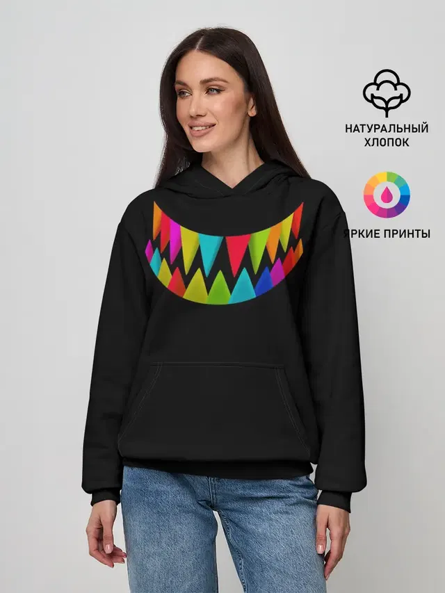 Женское худи с принтом «6IX9INE — ТЕКАШИ»