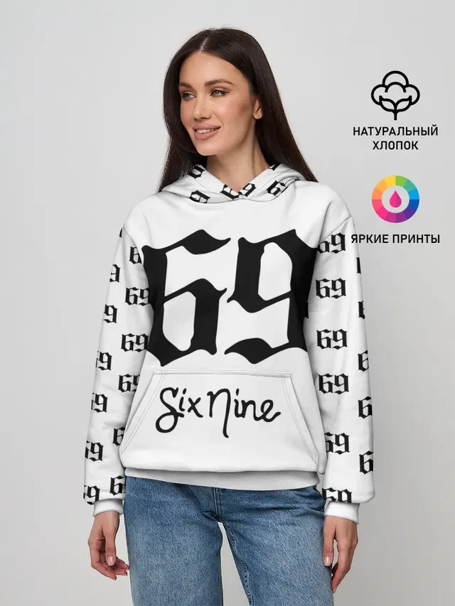 Женское худи с принтом «6IX9INE — 6ix9ine Tekashi»