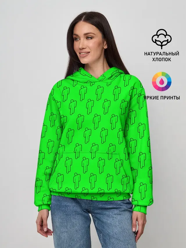 Женское худи с принтом «Billie Eilish»