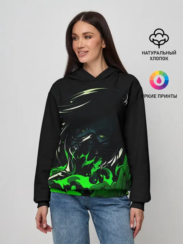Женское худи с принтом «Valorant Viper»