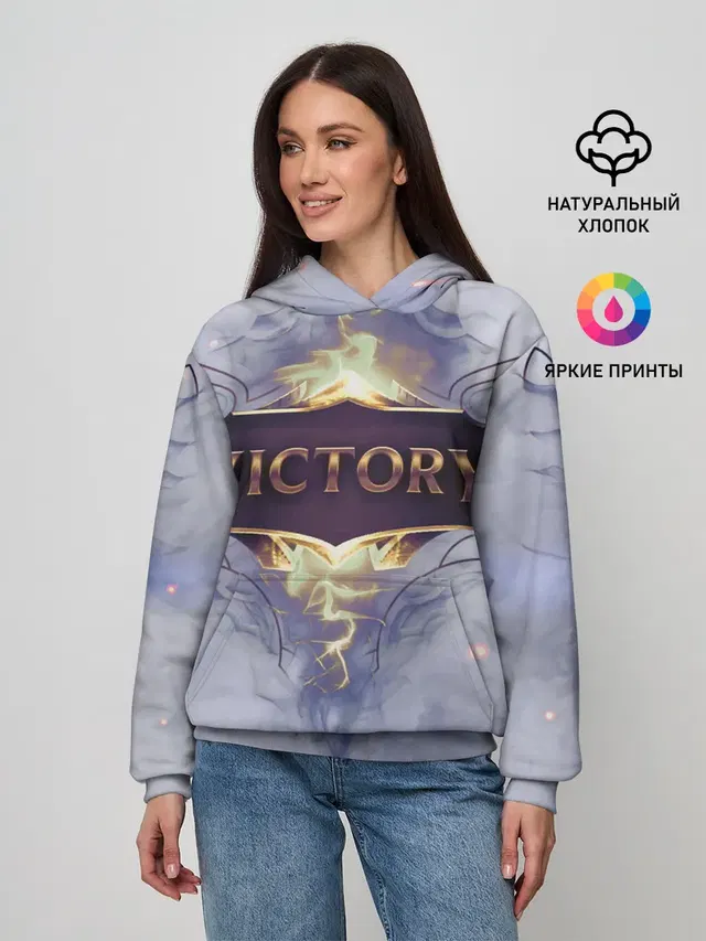 Женское худи с принтом «Victory»