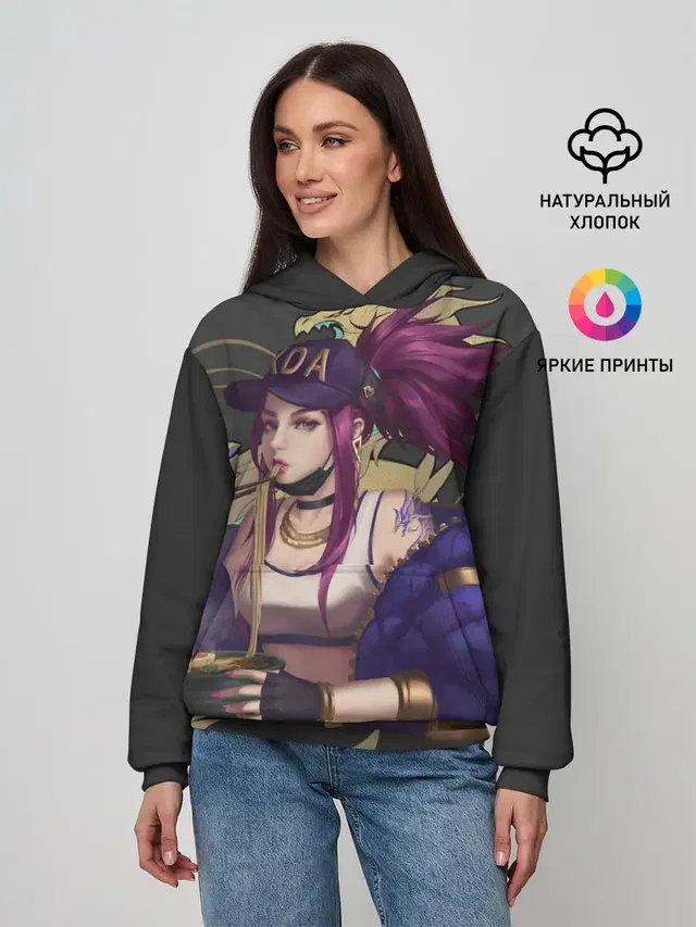 Женское худи с принтом «League of legends KDA»