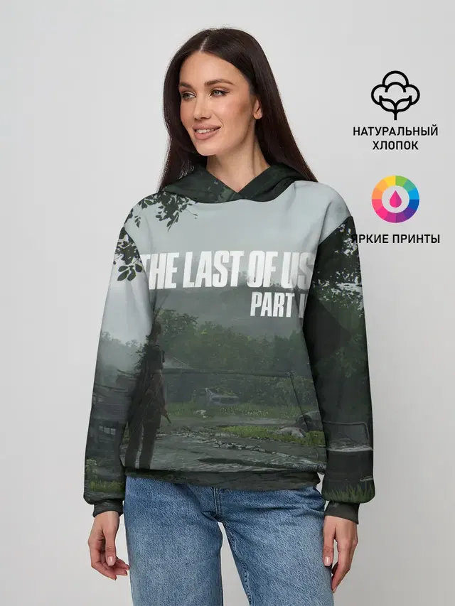 Женское худи с принтом «Post-apocalyptic — The last of Us 2»