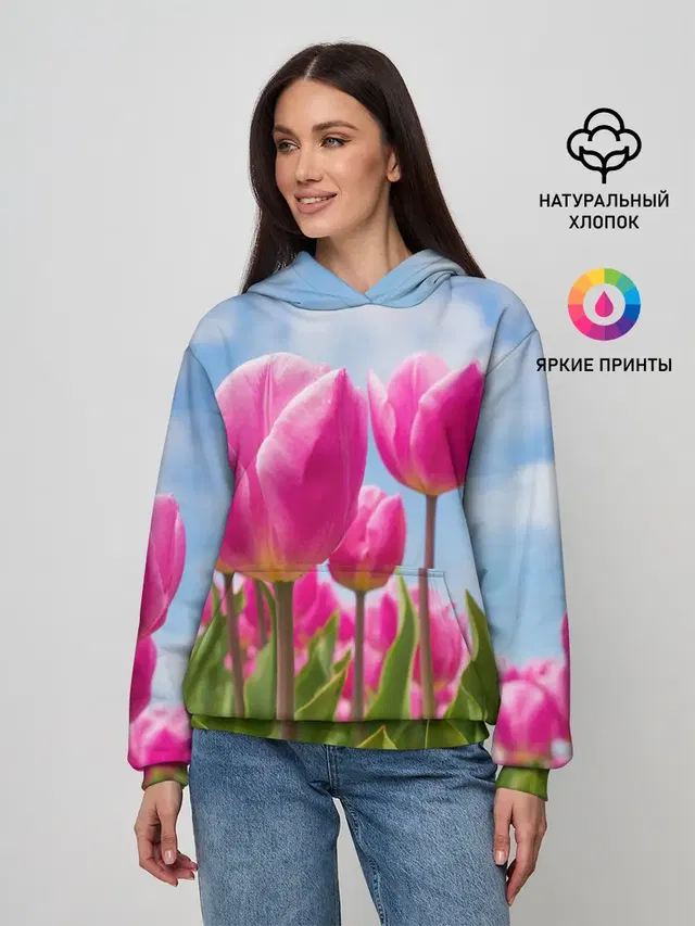 Розовые тюльпаны