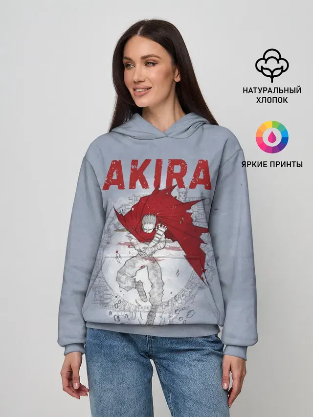 Женское худи с принтом «Акира — Shima Tetsuo»