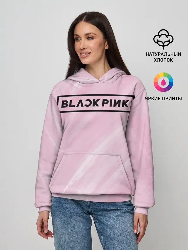 Женское худи с принтом «BlackPink»