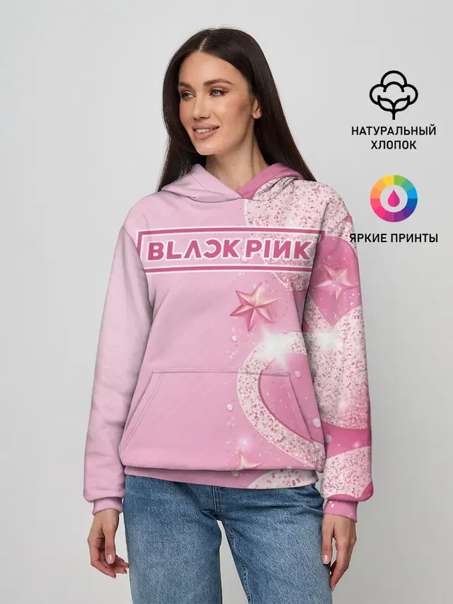 Женское худи с принтом «BlackPink»
