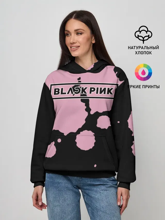 Женское худи с принтом «BlackPink»