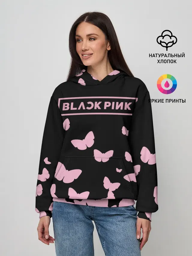 Женское худи с принтом «BlackPink»