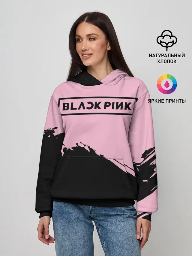 Женское худи с принтом «BlackPink»