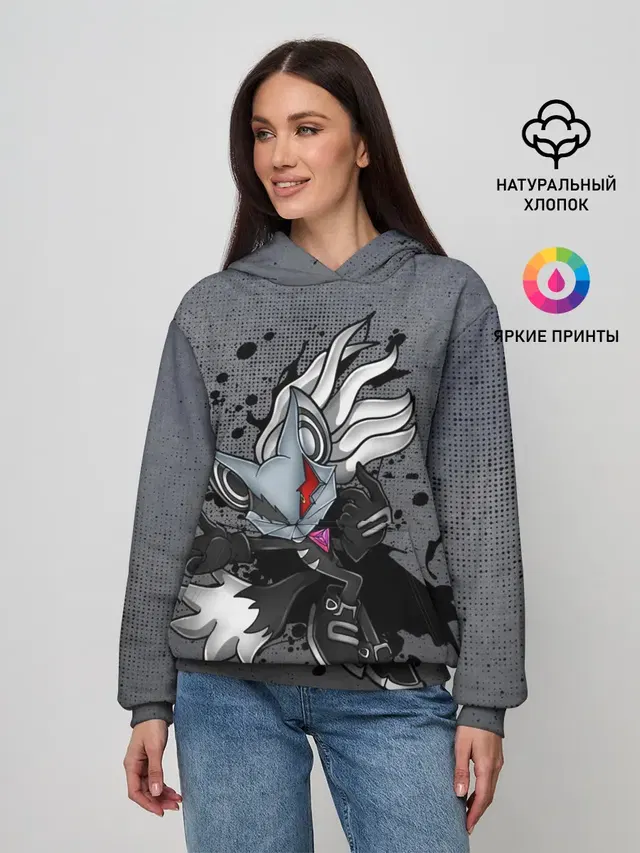 Женское худи с принтом «Соник — Cat Sonic»