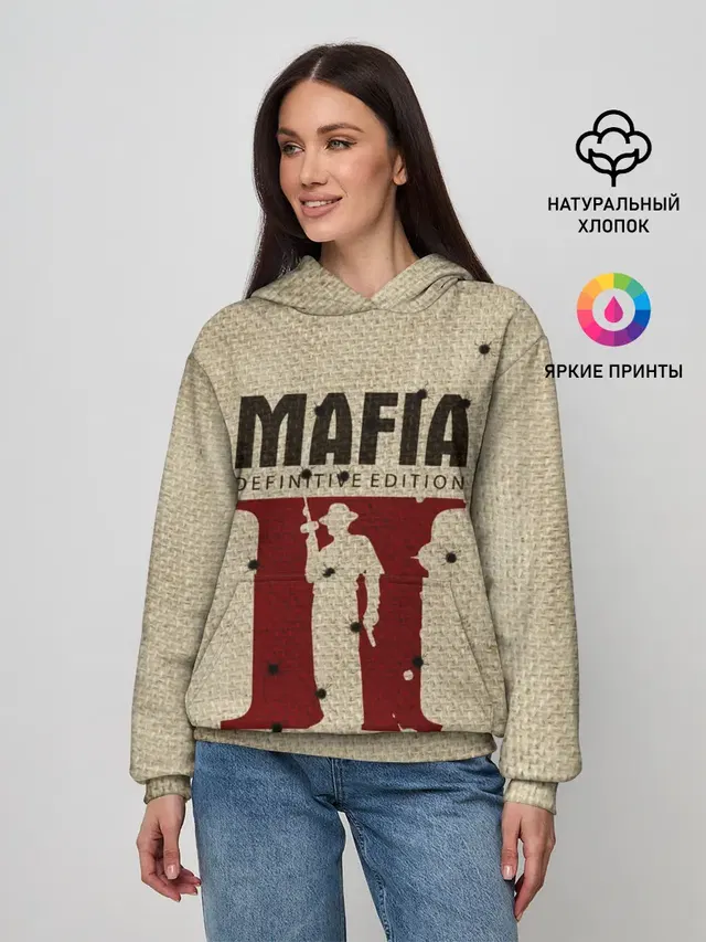 Женское худи с принтом «Разные игры — Mafia 2»