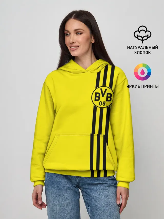 Женское худи с принтом «Borussia Боруссия — БОРУССИЯ»