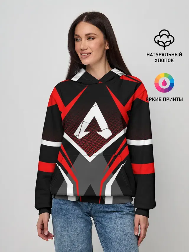 Женское худи с принтом «Apex»