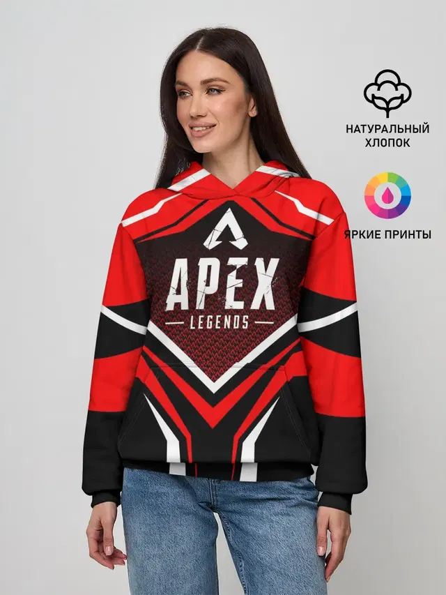 Женское худи с принтом «Apex Legends Logo — APEX»