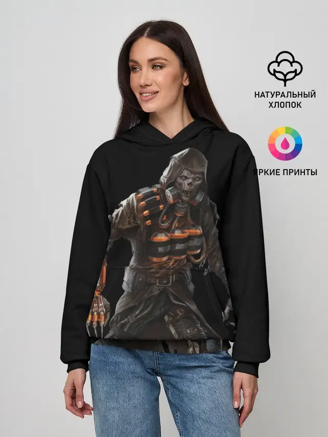 Женское худи с принтом «Batman Arkham Knight — Scarecrow»