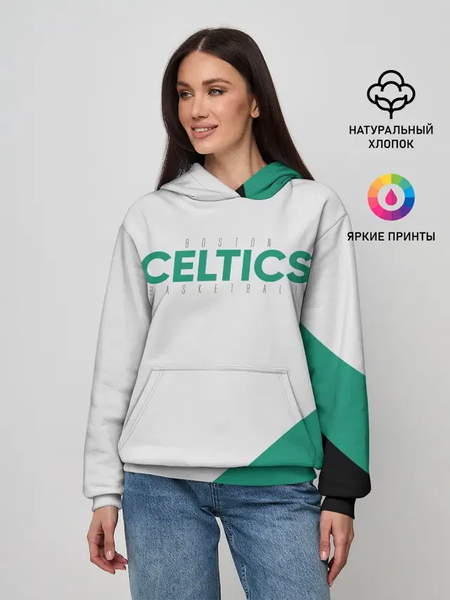 Женское худи с принтом «НБА — BOSTON CELTICS»